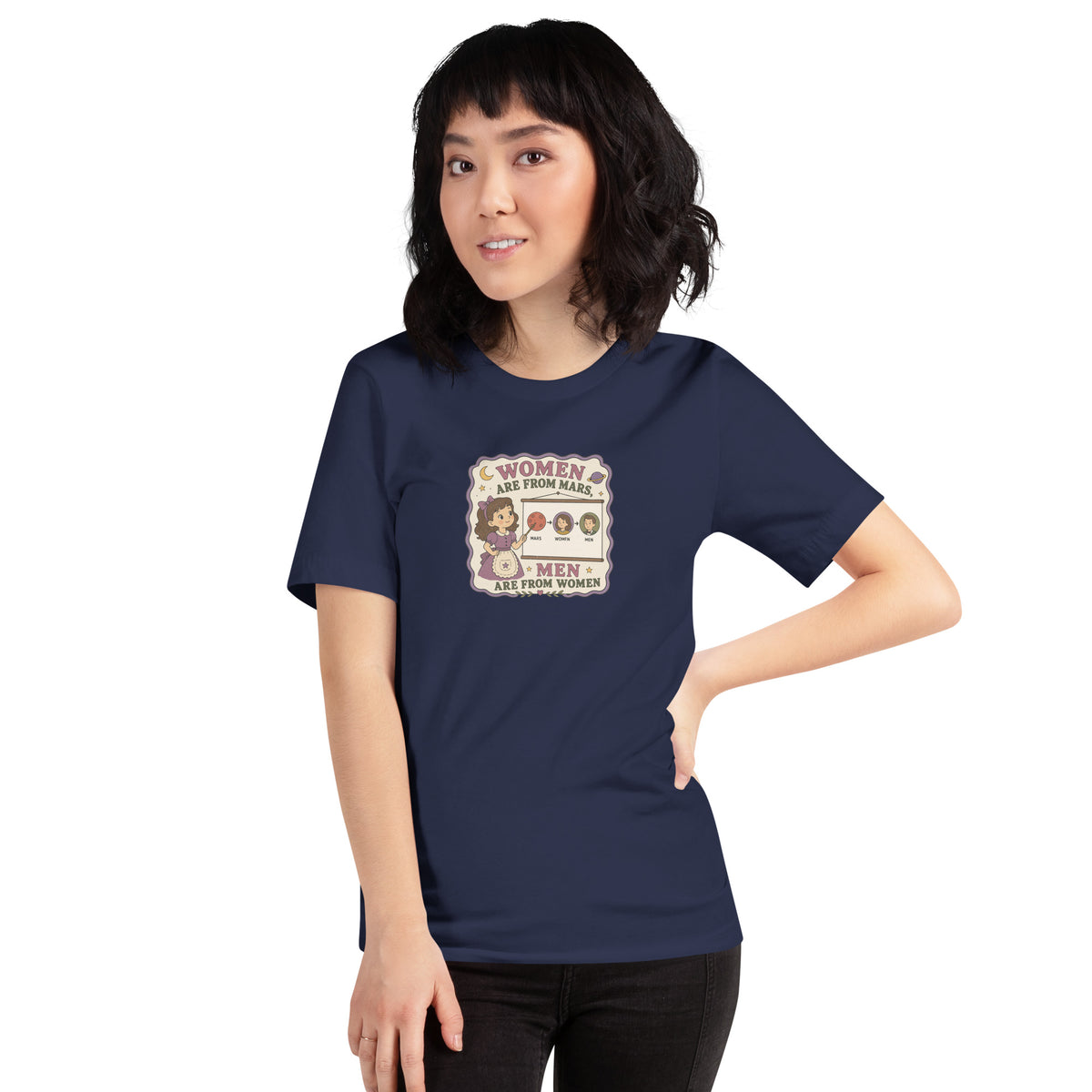 Women Are From Mars, Men Are From Women | Retro Feminist Graphic Tee - Spinsterly Co