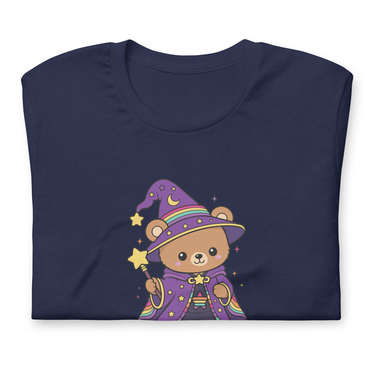 Wizard Bear Pride T-Shirt | Kawaii LGBTQ Rainbow Wizard Graphic Tee - Spinsterly Co