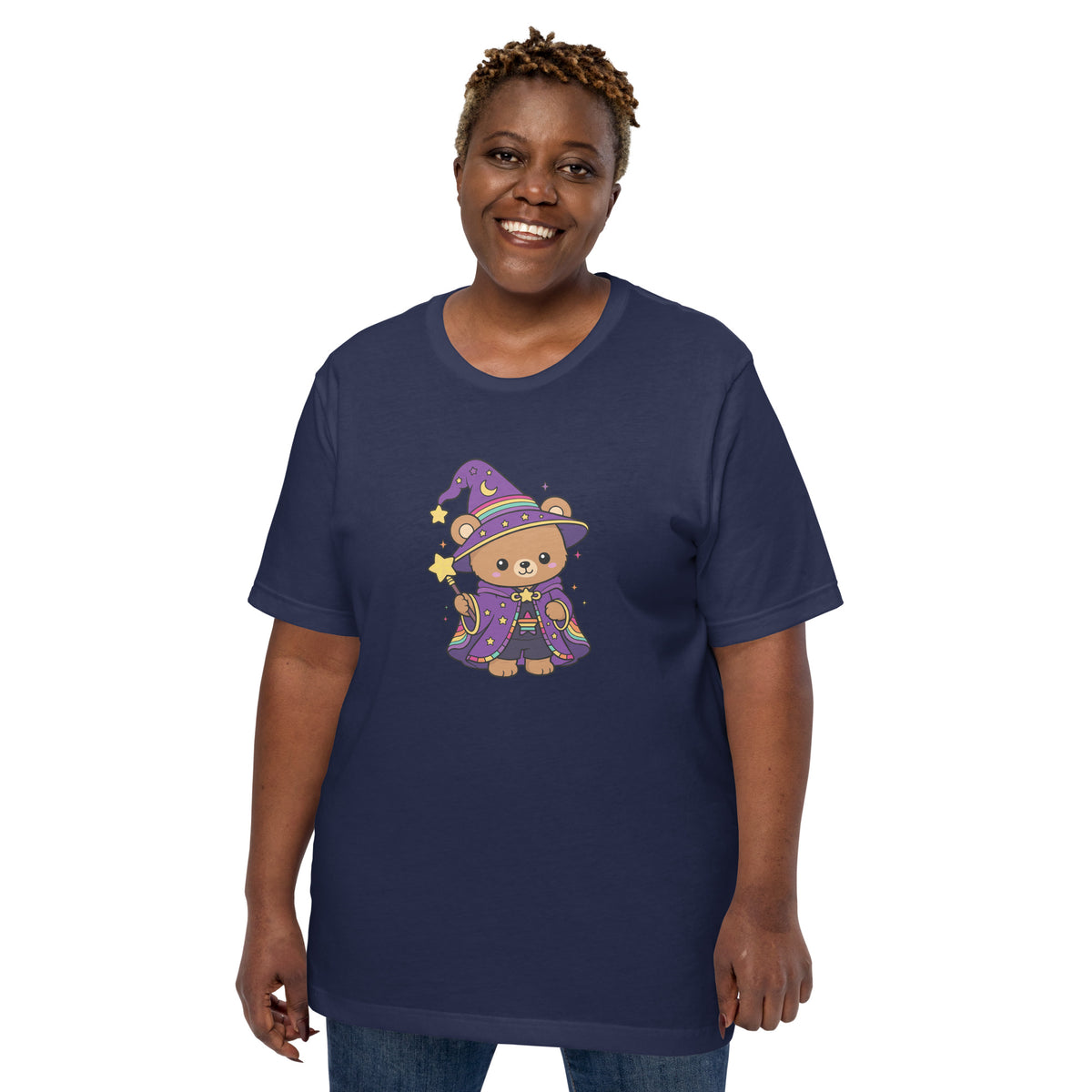 Wizard Bear Pride T-Shirt | Kawaii LGBTQ Rainbow Wizard Graphic Tee - Spinsterly Co