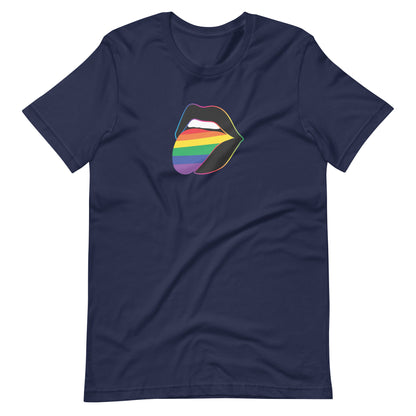 Pride Lips Rainbow Graphic Tee | LGBTQIA+ Statement T-Shirt - Spinsterly Co
