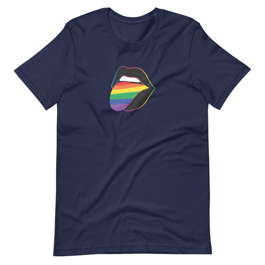 Pride Lips Rainbow Graphic Tee | LGBTQIA+ Statement T-Shirt - Spinsterly Co
