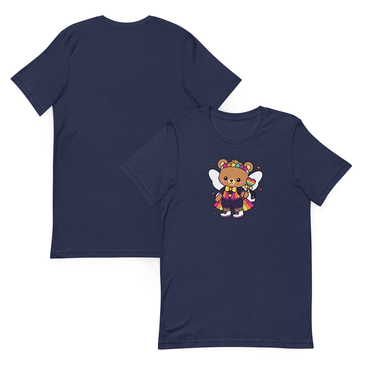 Rainbow Fairy Bear Pride T-Shirt | Kawaii LGBTQ Pride Graphic Tee - Spinsterly Co