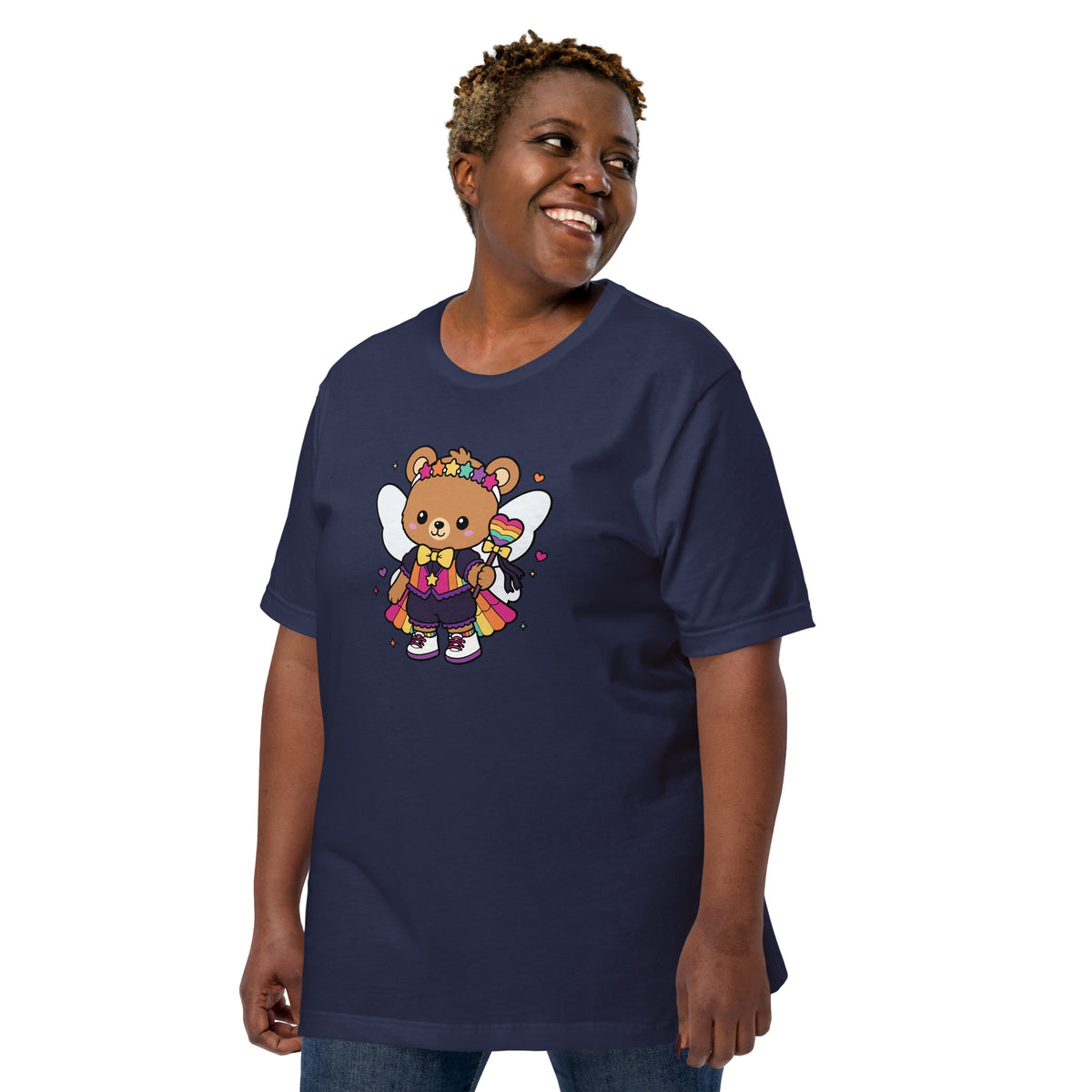 Rainbow Fairy Bear Pride T-Shirt | Kawaii LGBTQ Pride Graphic Tee - Spinsterly Co