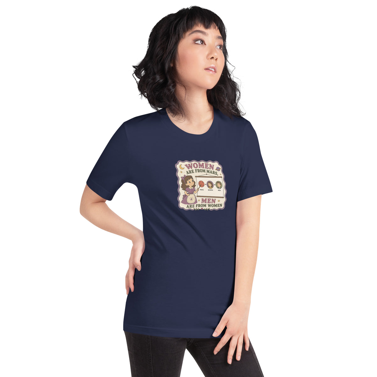 Women Are From Mars, Men Are From Women | Retro Feminist Graphic Tee - Spinsterly Co