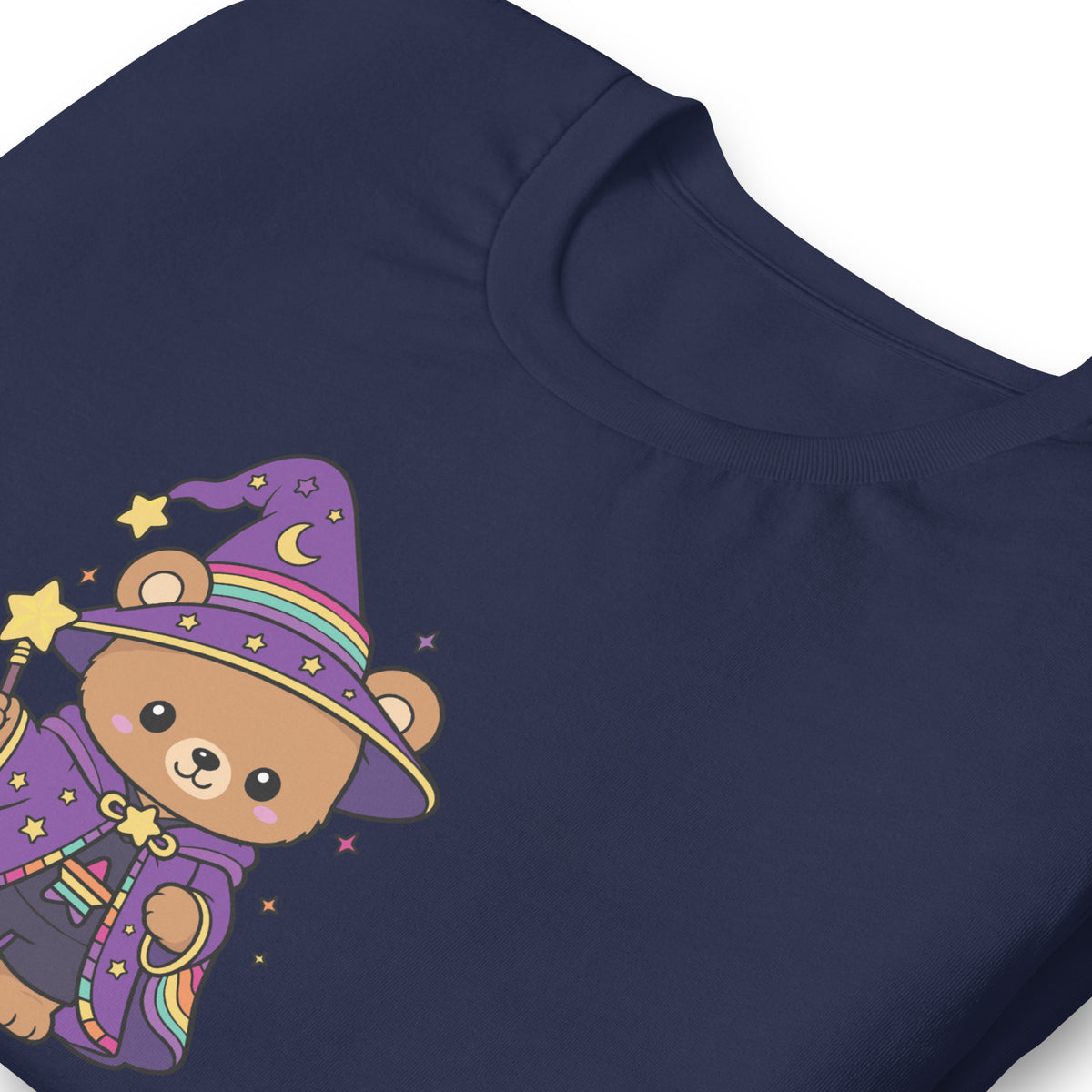 Wizard Bear Pride T-Shirt | Kawaii LGBTQ Rainbow Wizard Graphic Tee - Spinsterly Co