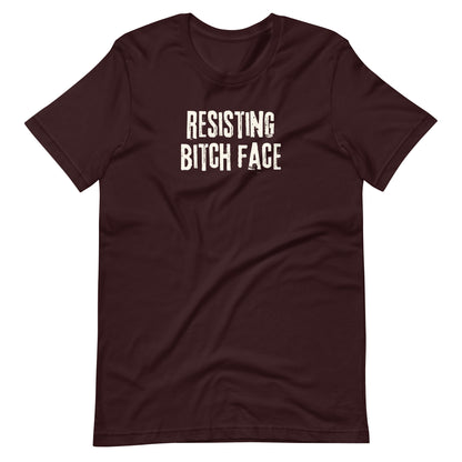 Resisting Bitch Face T-Shirt | Feminist Grunge Graphic Tee - Spinsterly Co