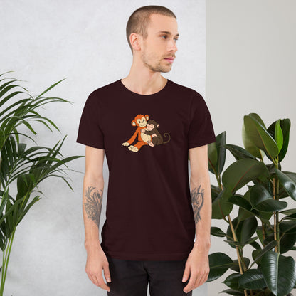 Punch the Monkey and His Stuffy T-Shirt | Cute Monkey Graphic Tee - Spinsterly Co