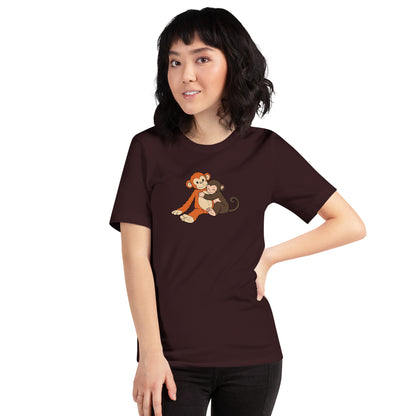 Punch the Monkey and His Stuffy T-Shirt | Cute Monkey Graphic Tee - Spinsterly Co