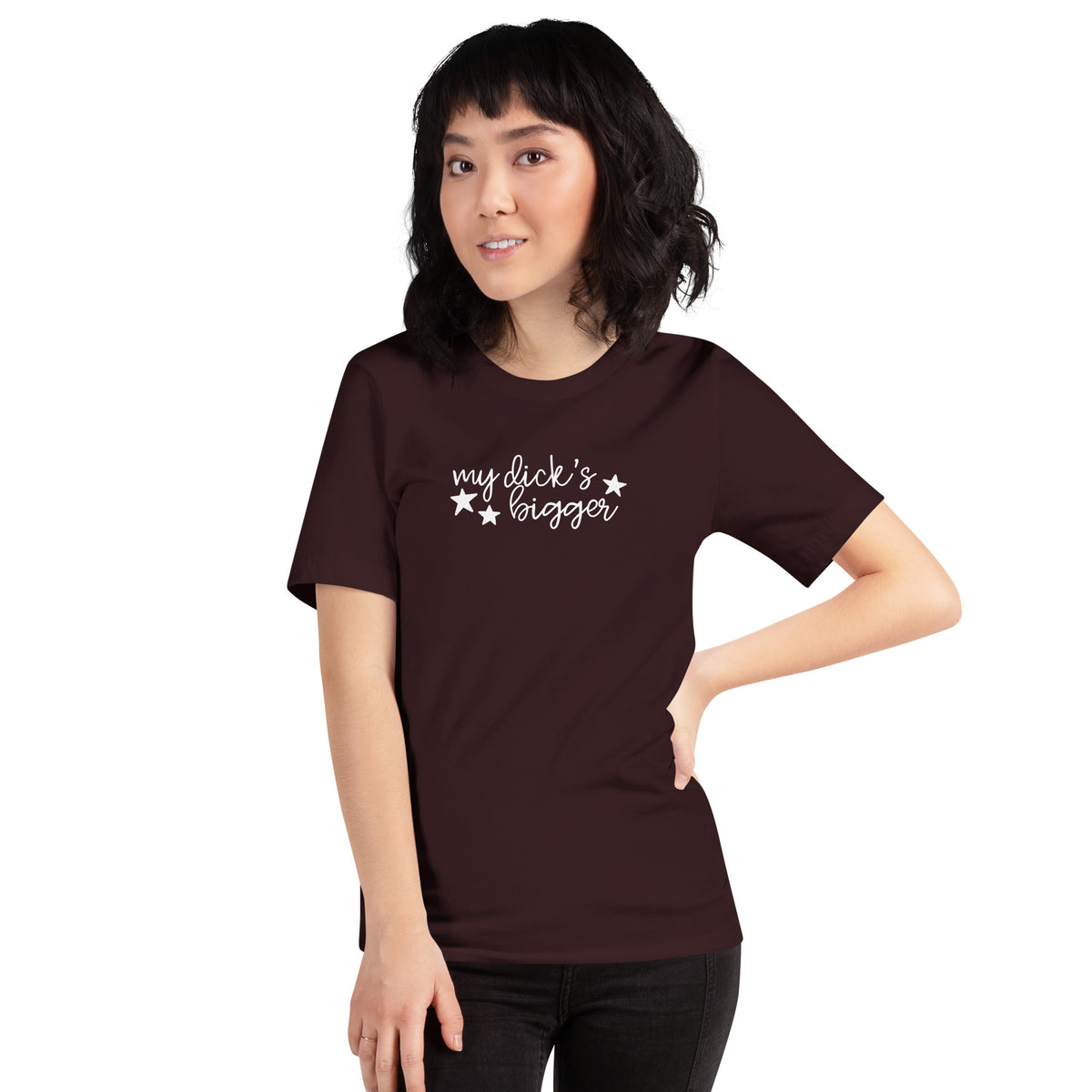 My Dick's Bigger T-Shirt — Bold Feminist Statement Graphic Tee - Spinsterly Co