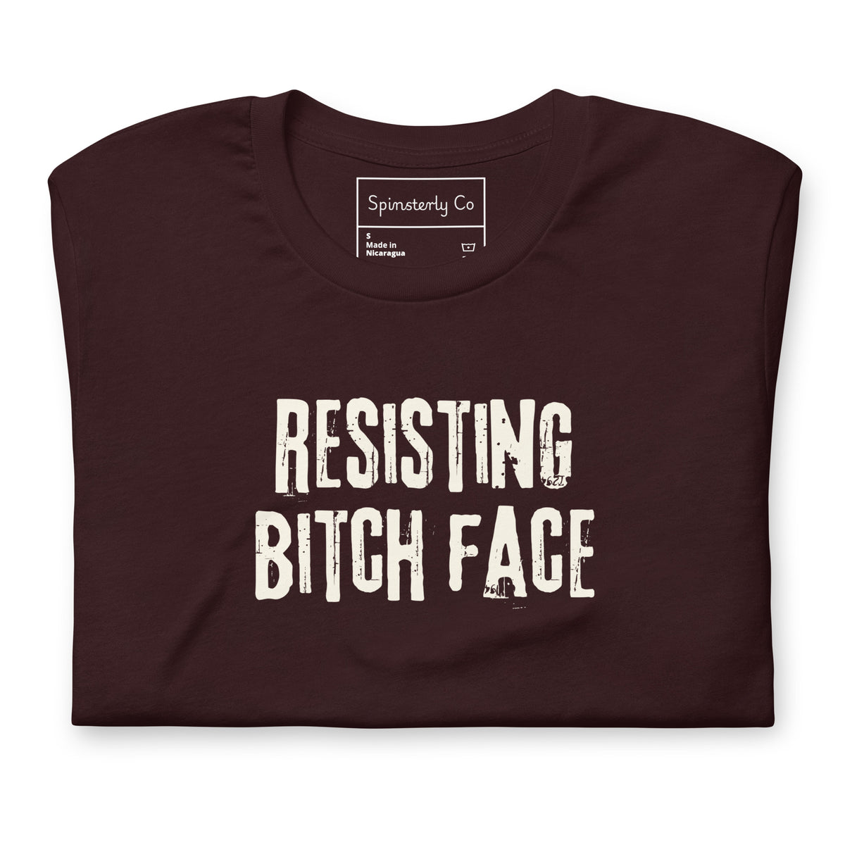 Resisting Bitch Face T-Shirt | Feminist Grunge Graphic Tee - Spinsterly Co