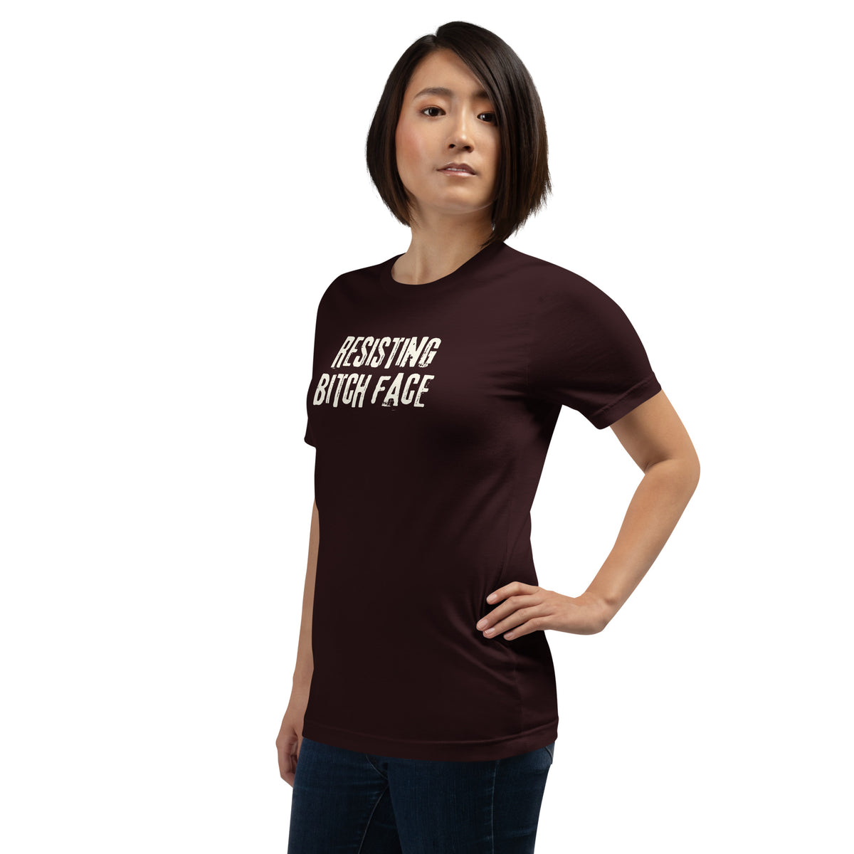 Resisting Bitch Face T-Shirt | Feminist Grunge Graphic Tee - Spinsterly Co