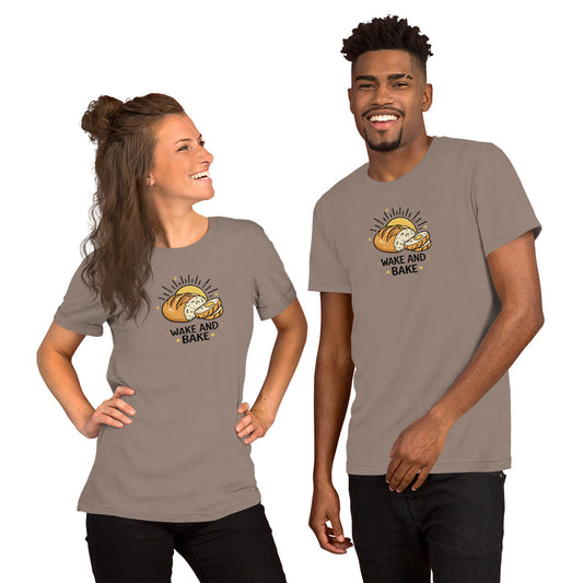 Wake and Bake Sourdough Tee | Funny Bread Lover Graphic T-Shirt - Spinsterly Co