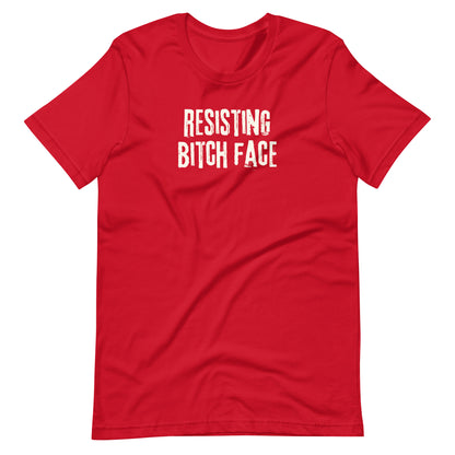 Resisting Bitch Face T-Shirt | Feminist Grunge Graphic Tee - Spinsterly Co