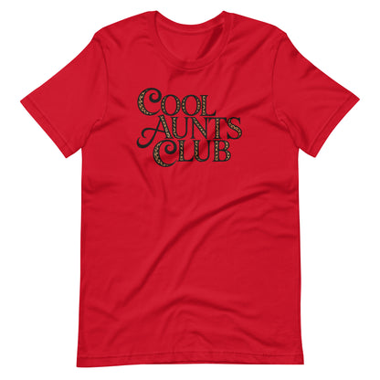 Cool Aunts Club T-Shirt | Leopard Print Funny Aunt Graphic Tee | Spinsterly Co - Spinsterly Co