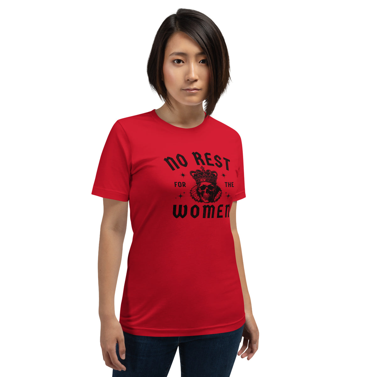 No Rest for the Women T-Shirt | Gothic Skull Crown Feminist Graphic Tee - Spinsterly Co