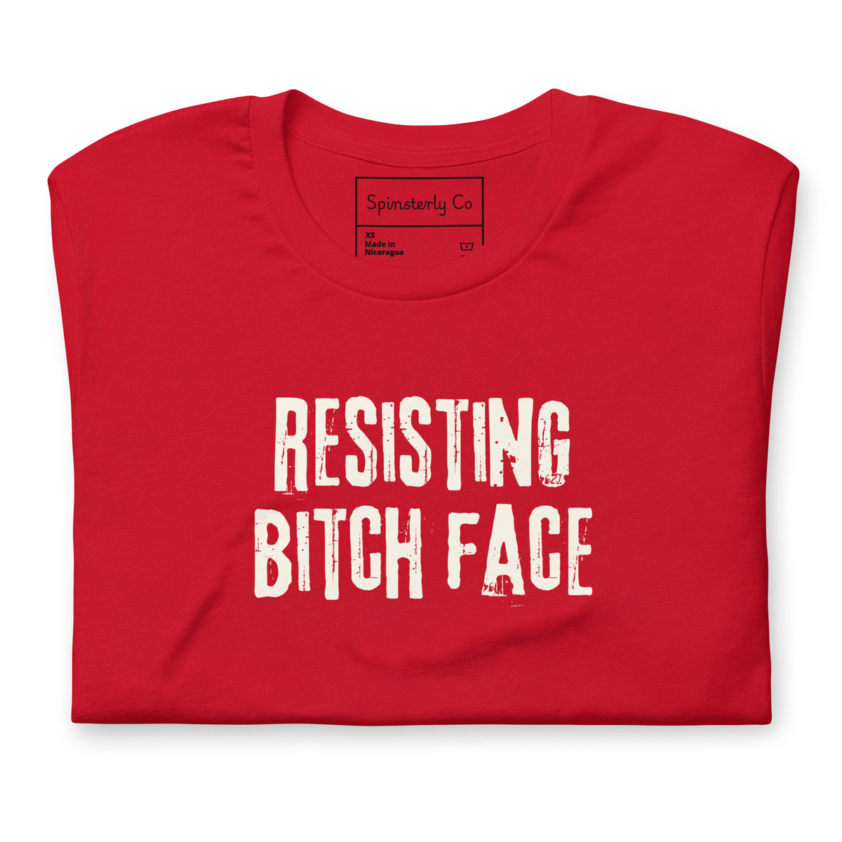 Resisting Bitch Face T-Shirt | Feminist Grunge Graphic Tee - Spinsterly Co