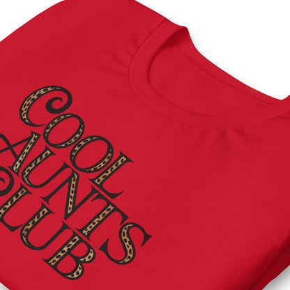 Cool Aunts Club T-Shirt | Leopard Print Funny Aunt Graphic Tee | Spinsterly Co - Spinsterly Co