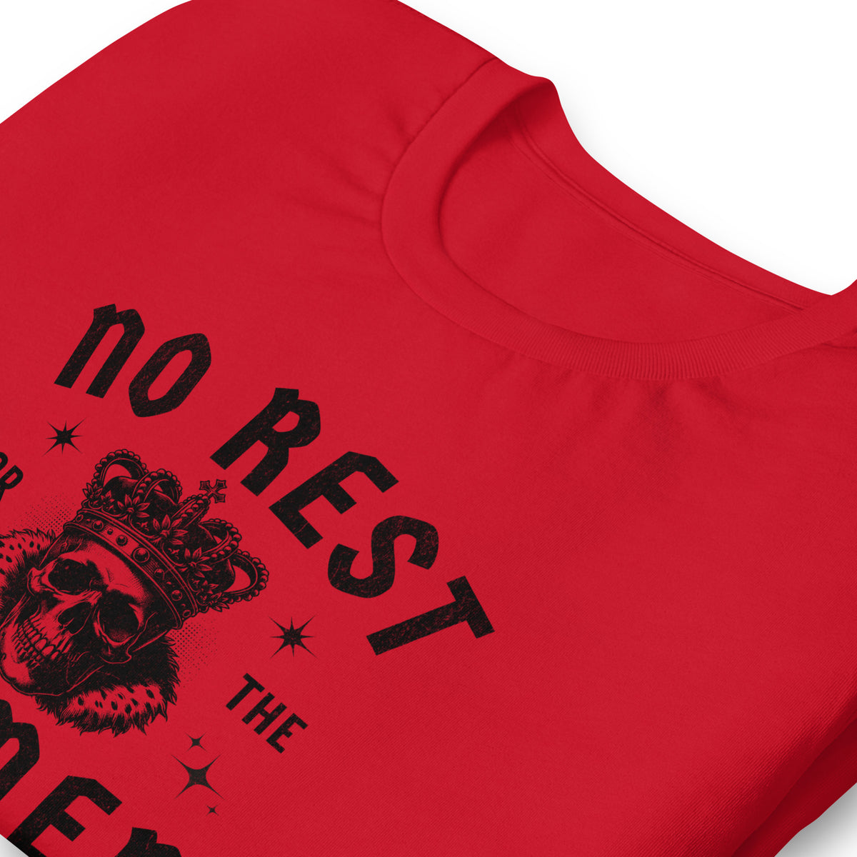No Rest for the Women T-Shirt | Gothic Skull Crown Feminist Graphic Tee - Spinsterly Co