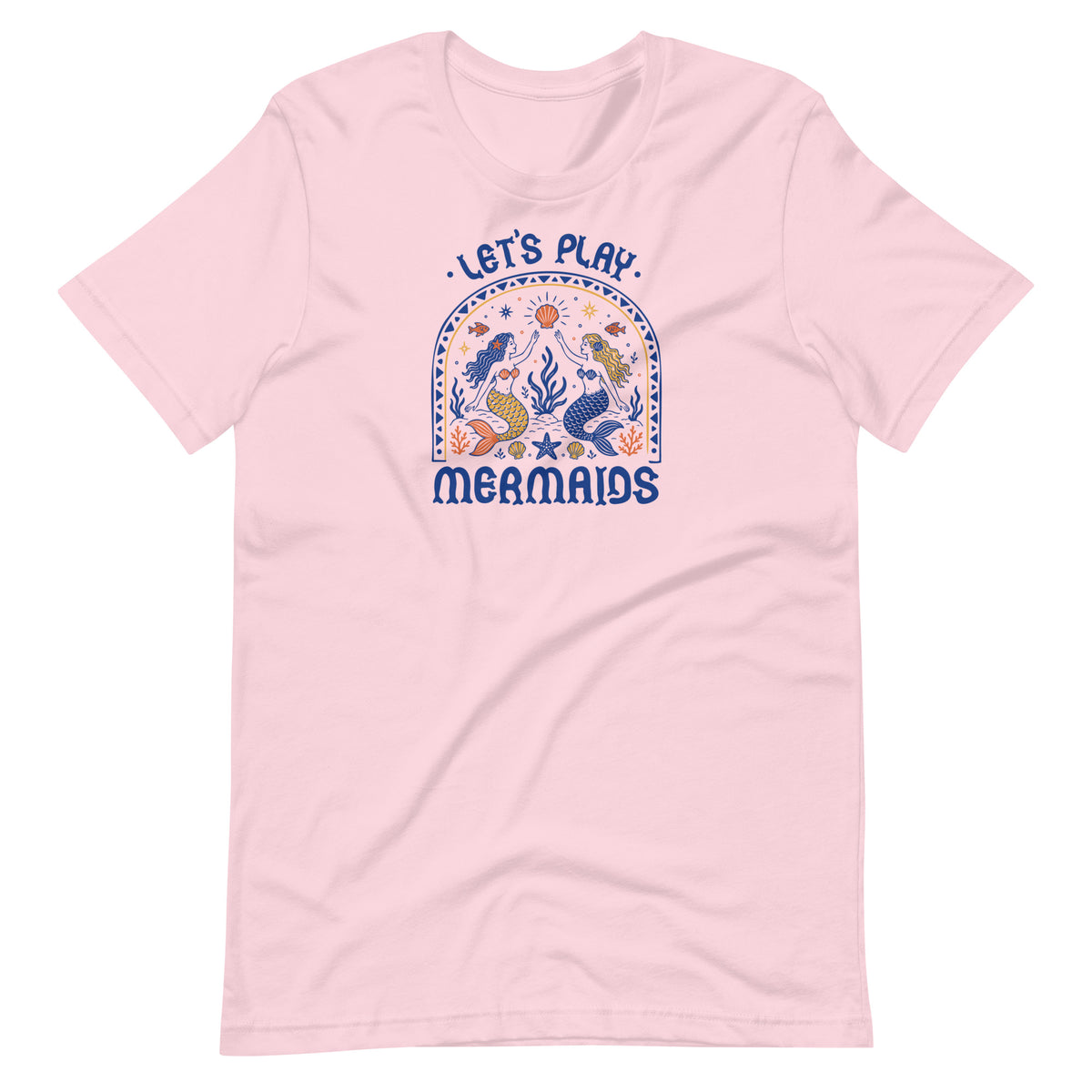 Let’s Play Mermaids T-Shirt | Mermaid Graphic Summer Tee - Spinsterly Co