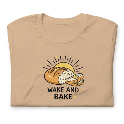 Wake and Bake Sourdough Tee | Funny Bread Lover Graphic T-Shirt - Spinsterly Co