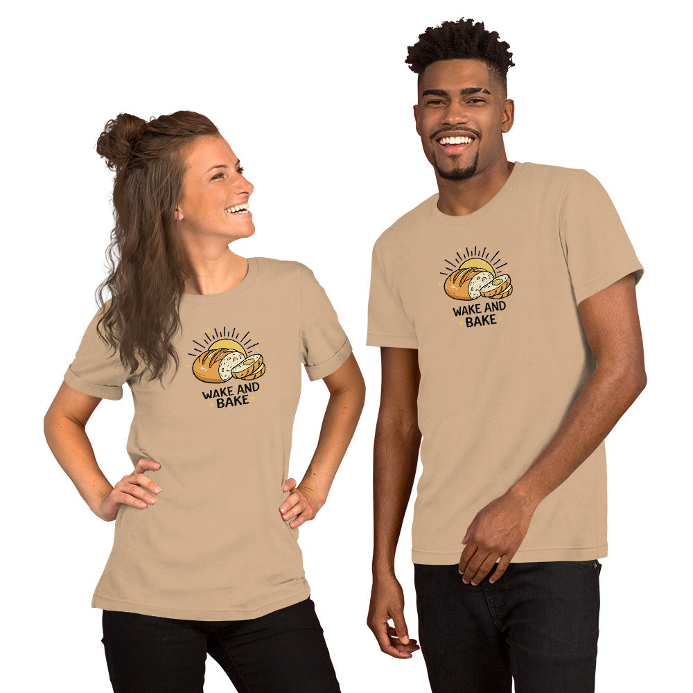 Wake and Bake Sourdough Tee | Funny Bread Lover Graphic T-Shirt - Spinsterly Co