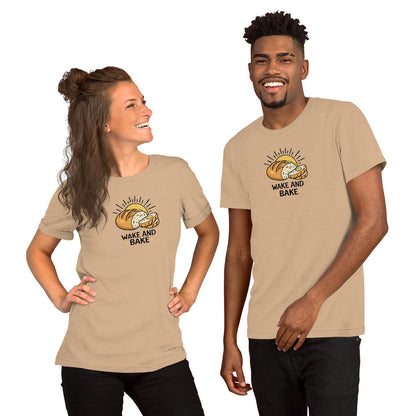Wake and Bake Sourdough Tee | Funny Bread Lover Graphic T-Shirt - Spinsterly Co
