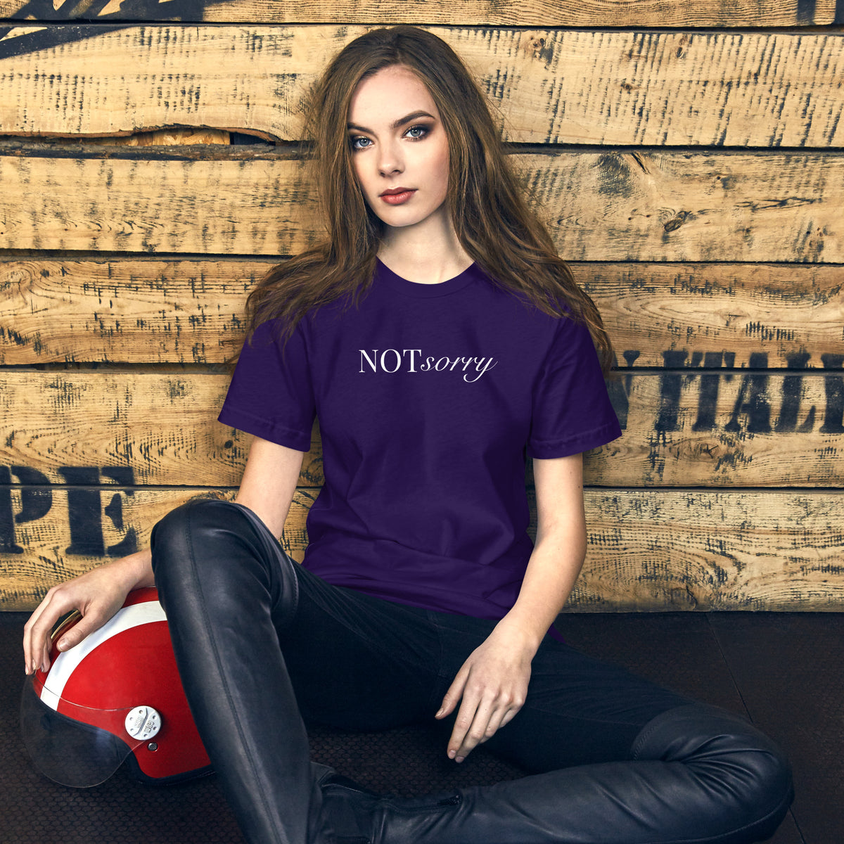 NOT sorry Mixed Typography T-Shirt | Feminist Statement Tee - Spinsterly Co