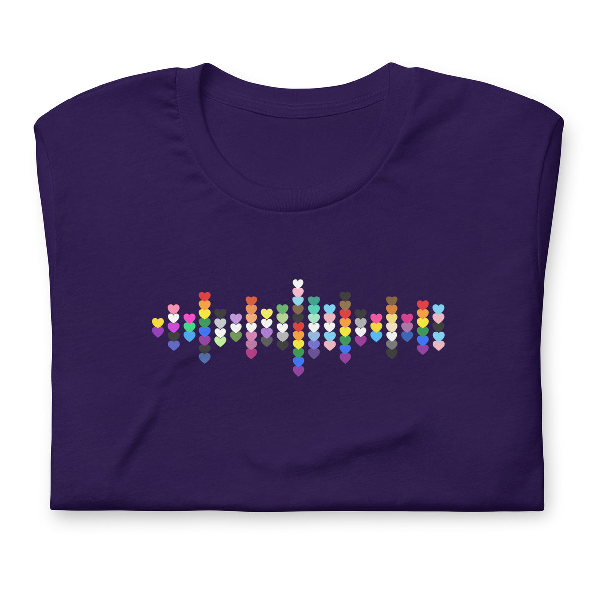 Pride Hearts Unisex T-Shirt | LGBTQIA+ Graphic Tee - Spinsterly Co