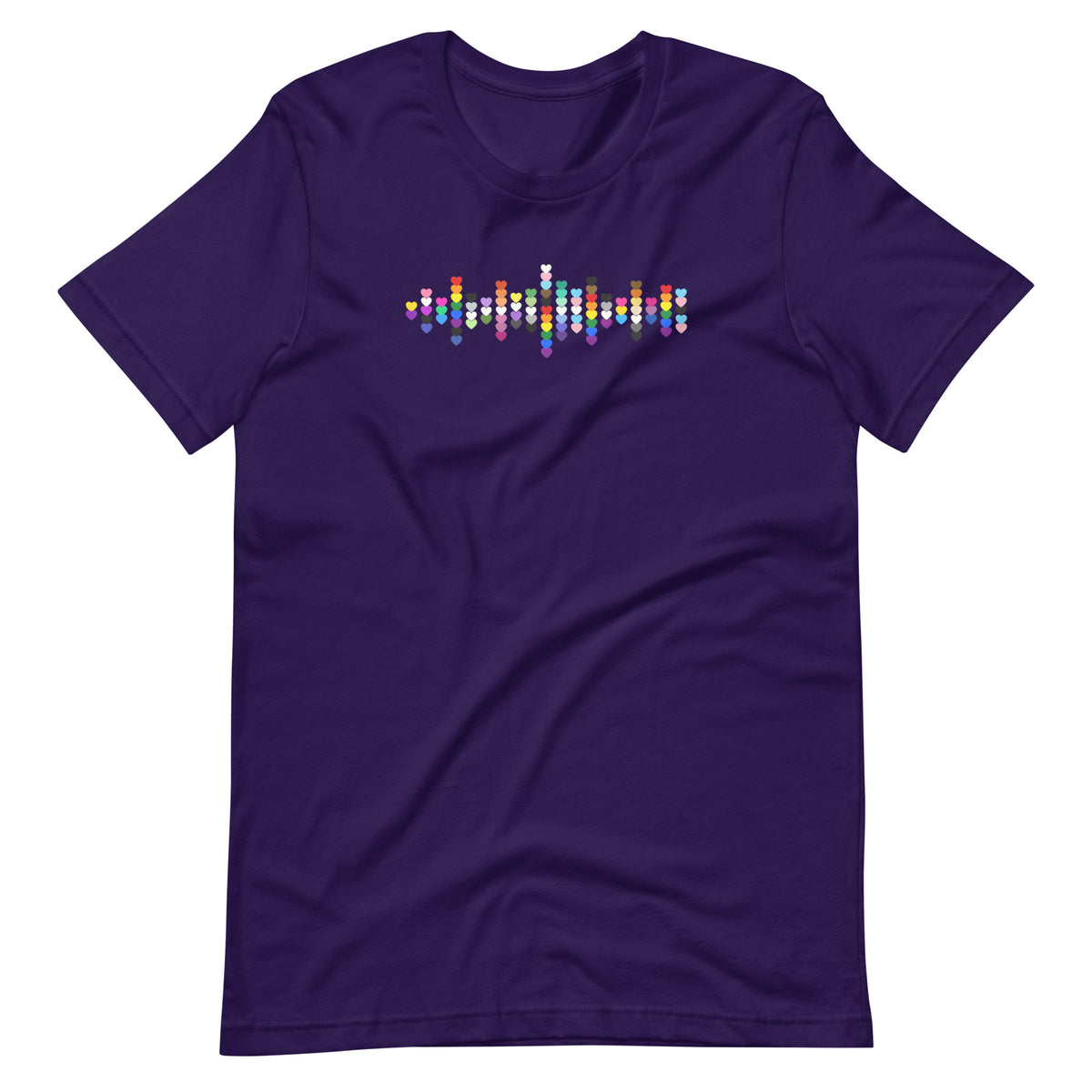 Pride Hearts Unisex T-Shirt | LGBTQIA+ Graphic Tee - Spinsterly Co