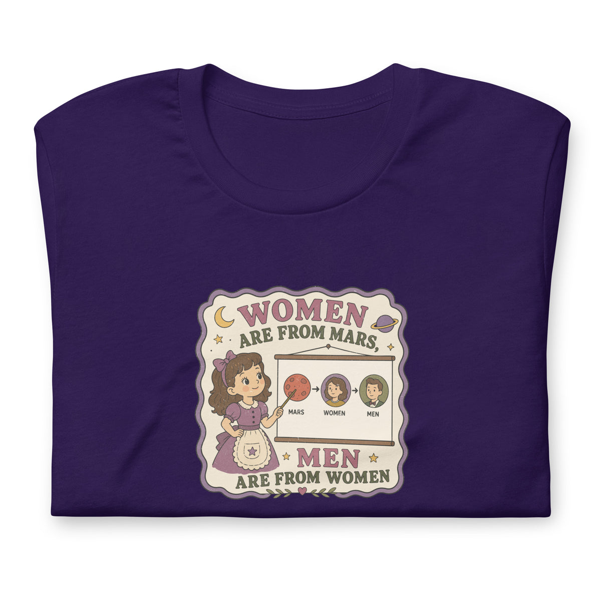 Women Are From Mars, Men Are From Women | Retro Feminist Graphic Tee - Spinsterly Co
