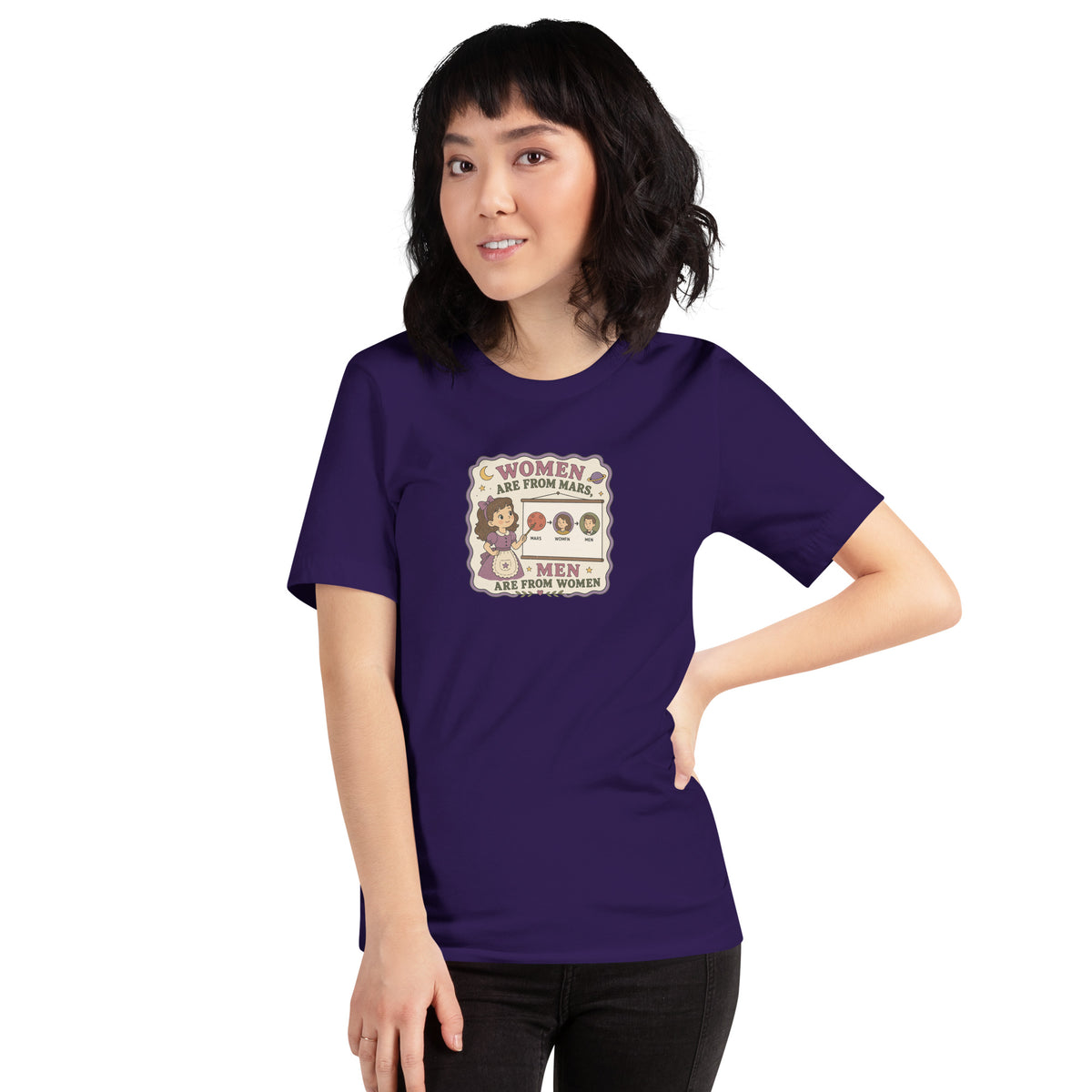 Women Are From Mars, Men Are From Women | Retro Feminist Graphic Tee - Spinsterly Co