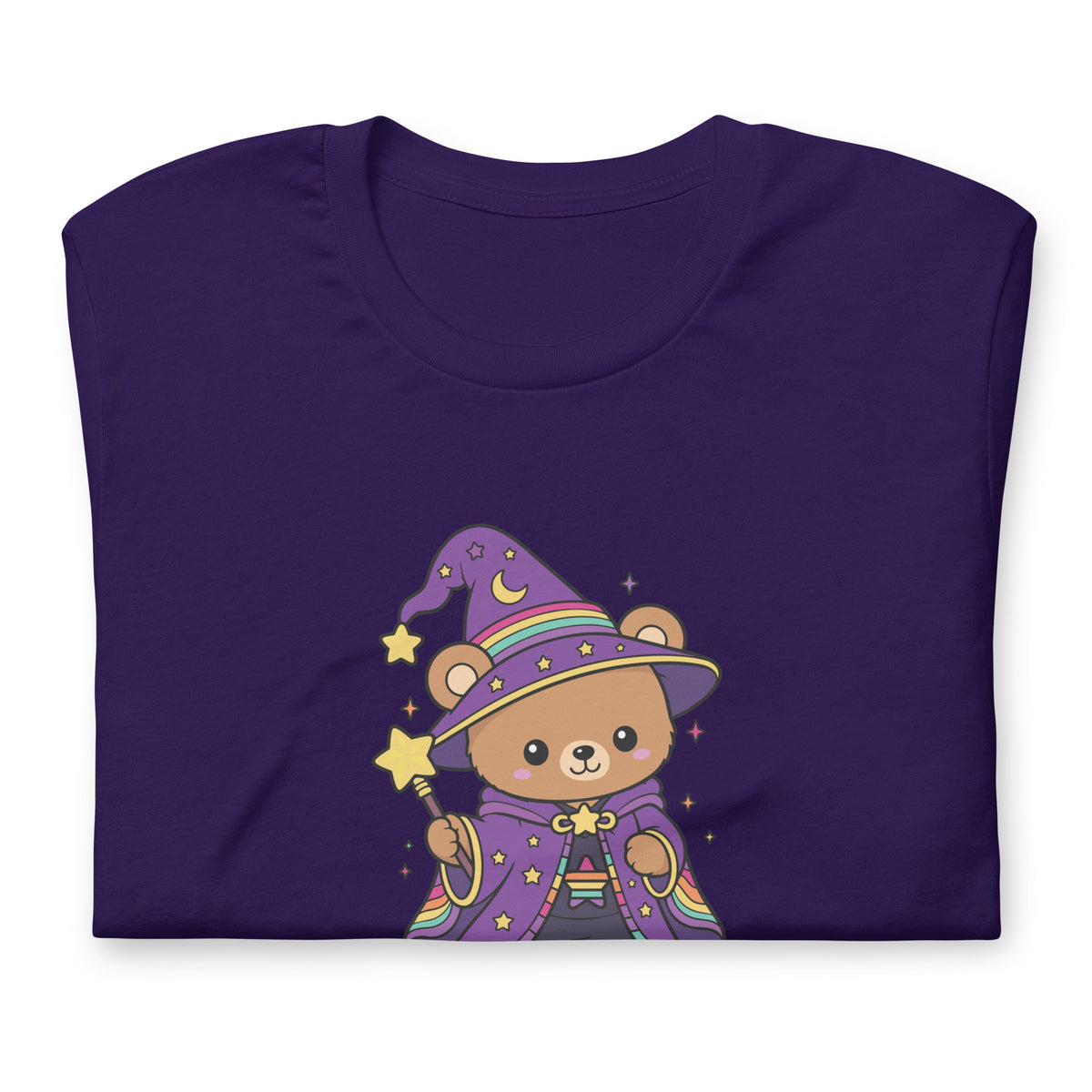 Wizard Bear Pride T-Shirt | Kawaii LGBTQ Rainbow Wizard Graphic Tee - Spinsterly Co