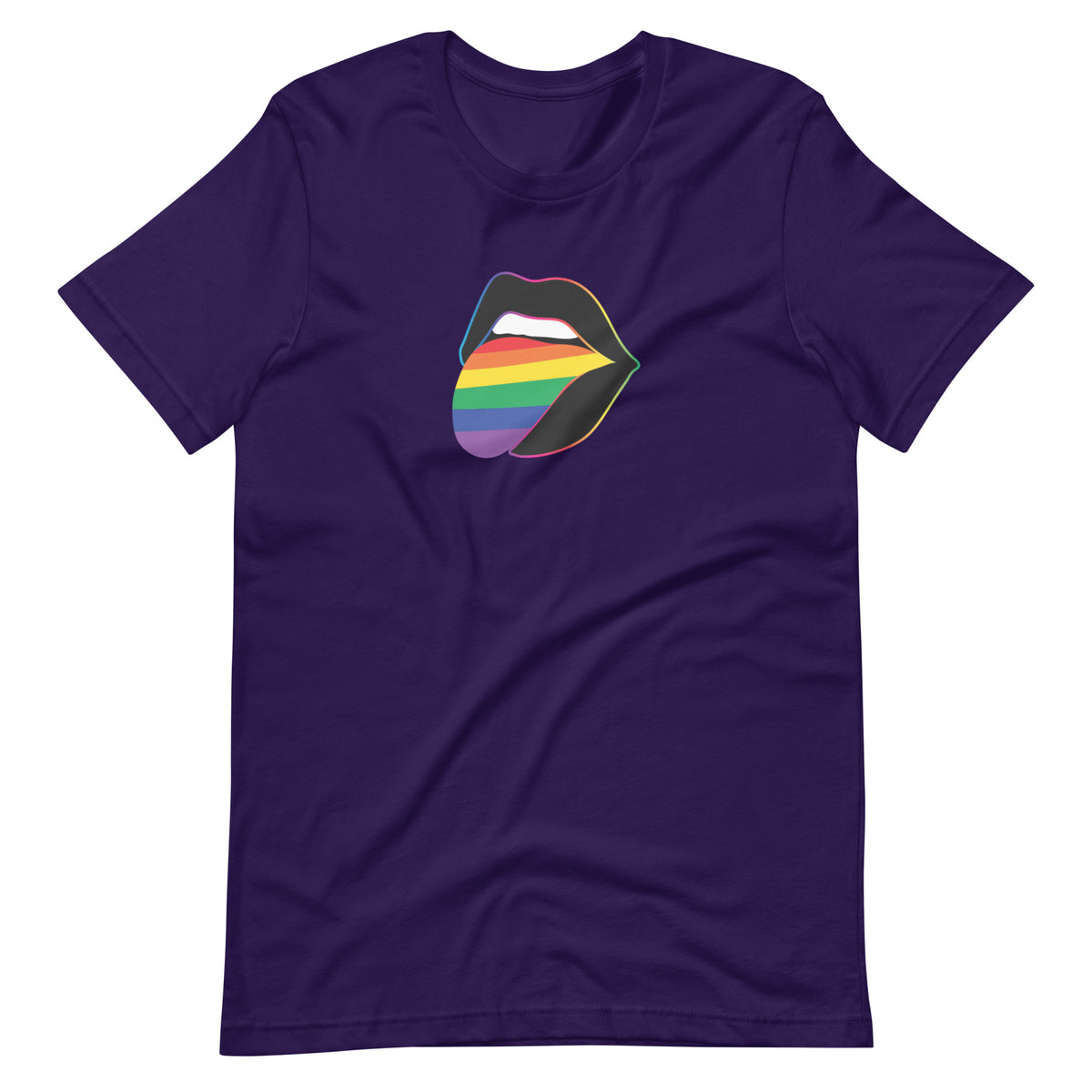 Pride Lips Rainbow Graphic Tee | LGBTQIA+ Statement T-Shirt - Spinsterly Co