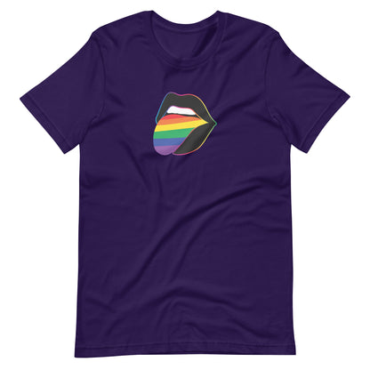 Pride Lips Rainbow Graphic Tee | LGBTQIA+ Statement T-Shirt - Spinsterly Co