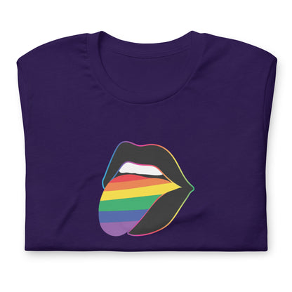 Pride Lips Rainbow Graphic Tee | LGBTQIA+ Statement T-Shirt - Spinsterly Co