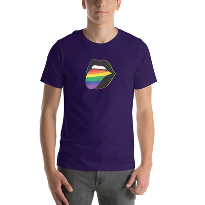 Pride Lips Rainbow Graphic Tee | LGBTQIA+ Statement T-Shirt - Spinsterly Co