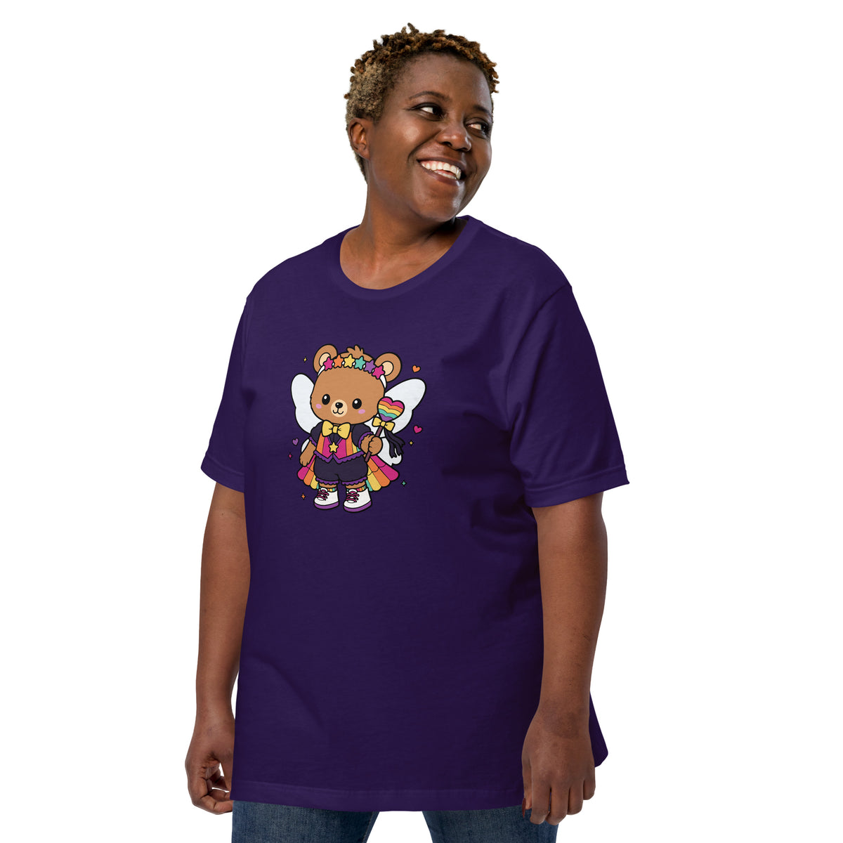 Rainbow Fairy Bear Pride T-Shirt | Kawaii LGBTQ Pride Graphic Tee - Spinsterly Co