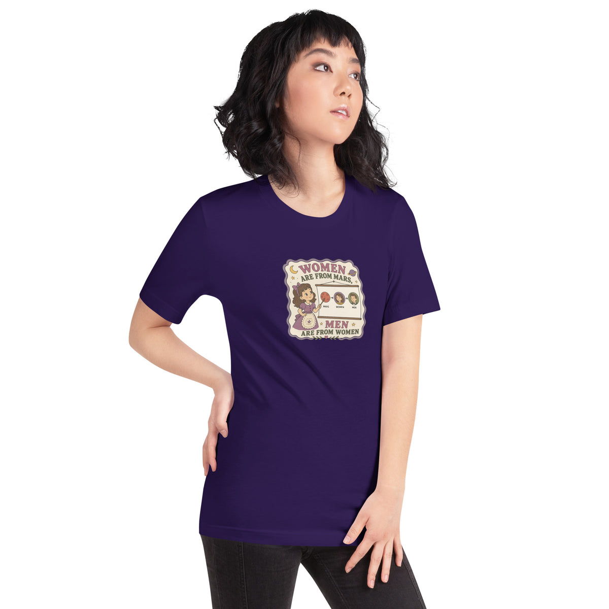 Women Are From Mars, Men Are From Women | Retro Feminist Graphic Tee - Spinsterly Co