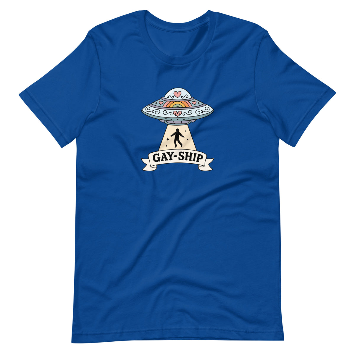 Gay-Ship UFO T-Shirt | Funny LGBTQIA+ Pride Graphic Tee - Spinsterly Co
