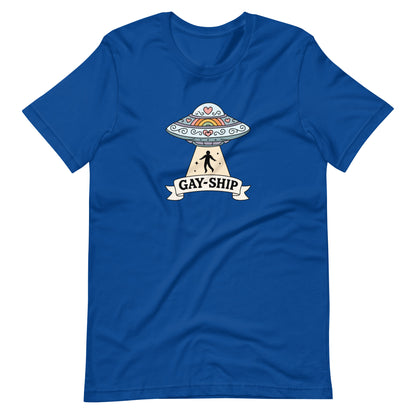Gay-Ship UFO T-Shirt | Funny LGBTQIA+ Pride Graphic Tee - Spinsterly Co
