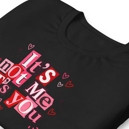 It's Not Me It's You Graphic T-Shirt | Funny Breakup Tee for Women - Spinsterly Co