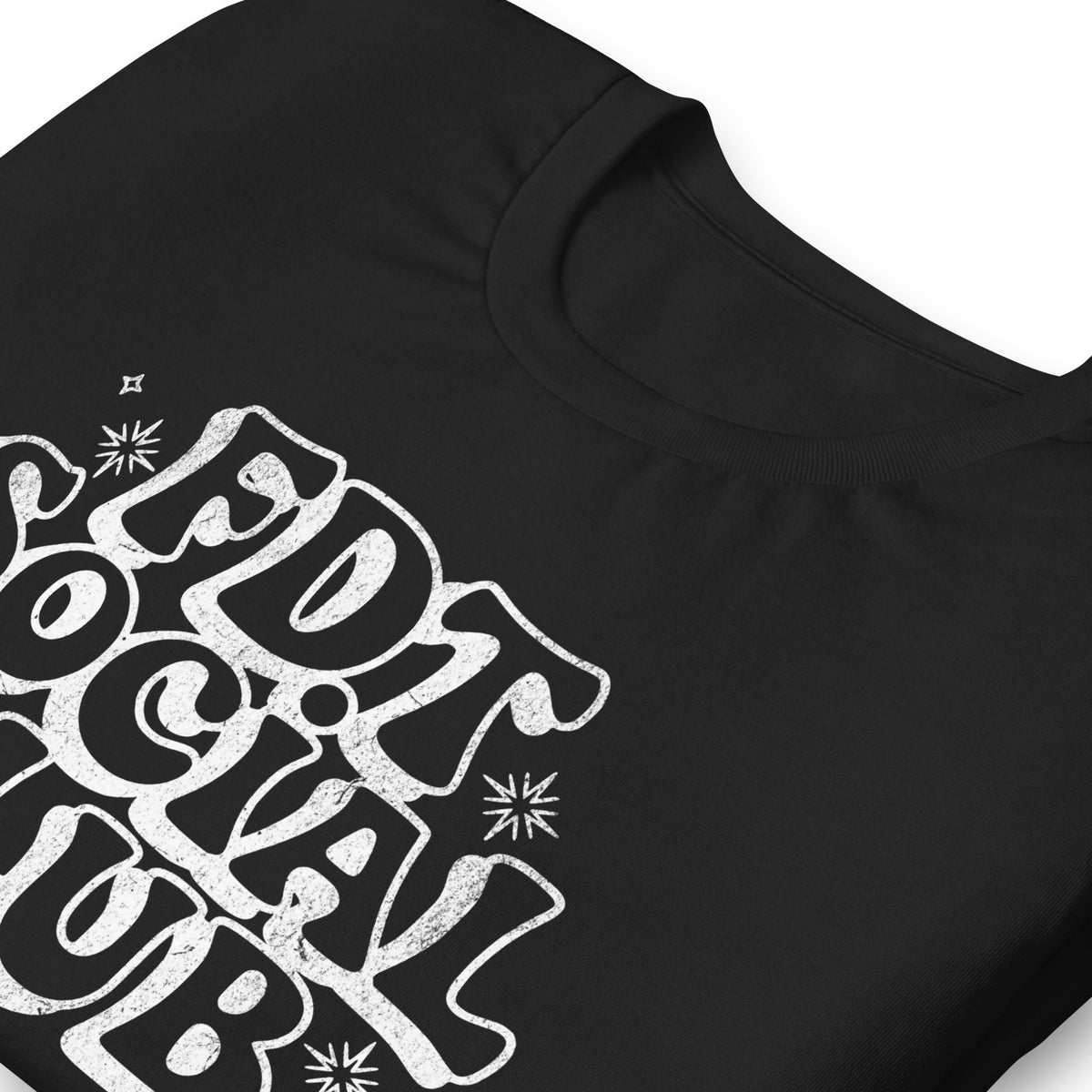FDT Social Club T-Shirt | Retro Groovy Bubble Letter Political Graphic Tee - Spinsterly Co