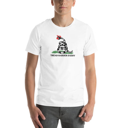 Tread Harder Daddy T-Shirt | Gadsden Flag Parody Graphic Tee - Spinsterly Co