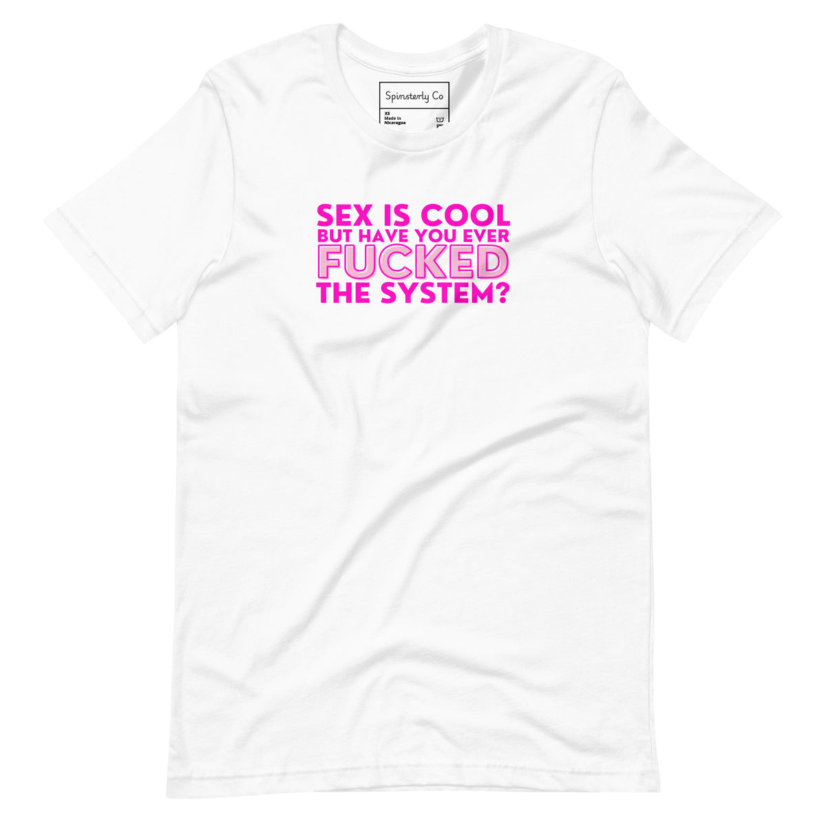 Sex Is Cool But Have You Ever F*cked the System Unisex T-Shirt | Funny Anarchist Graphic Tee - Spinsterly Co