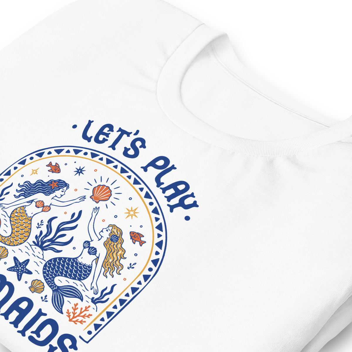Let’s Play Mermaids T-Shirt | Mermaid Graphic Summer Tee - Spinsterly Co