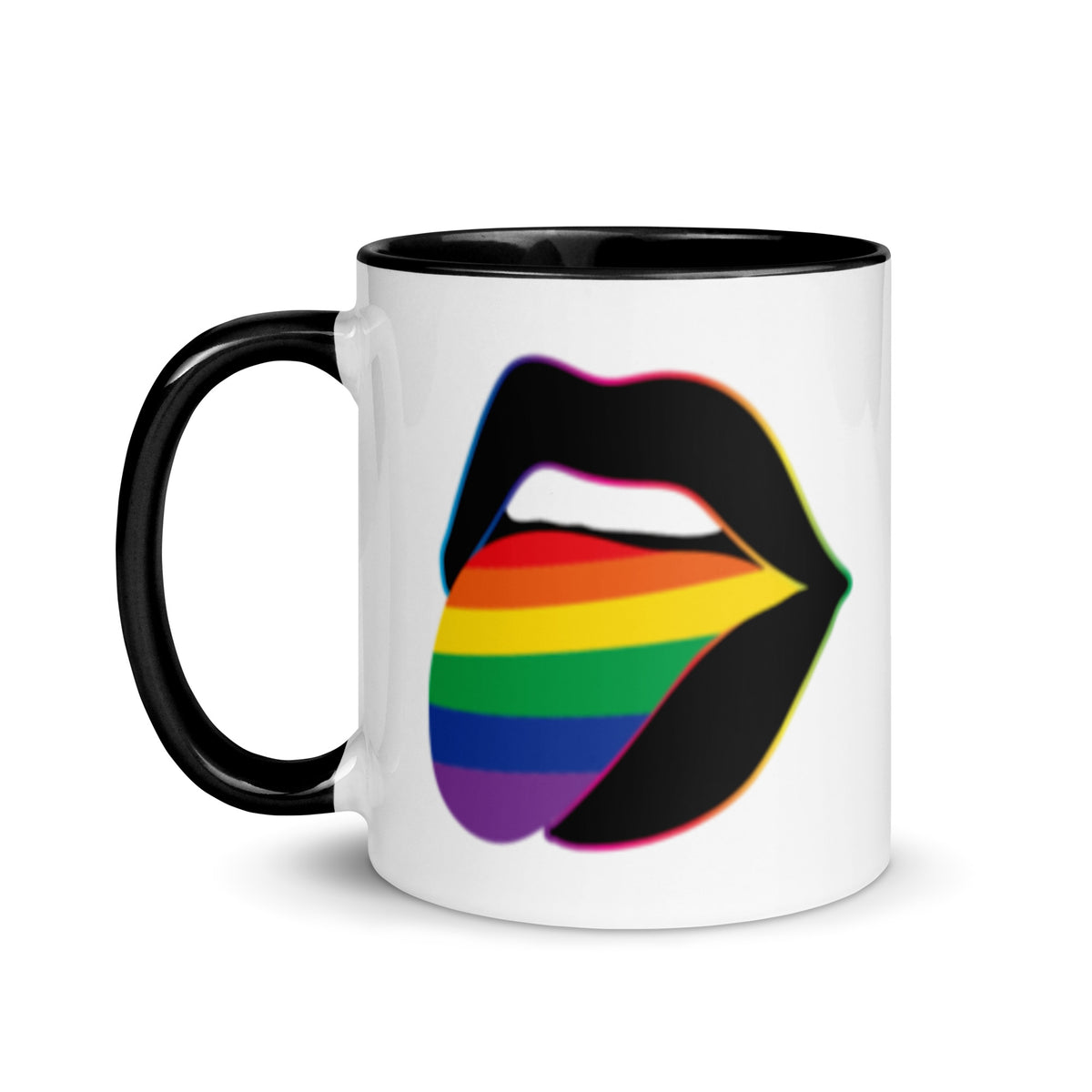 Pride Lips Mug | Rainbow LGBTQ+ Ceramic Mug - Spinsterly Co