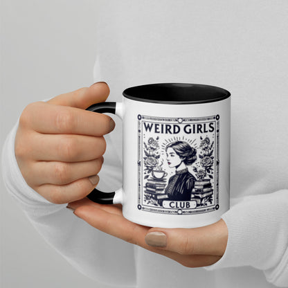 Weird Girls Club Tarot Card Accent Coffee Mug | Dark Academia Bookish Gift - Spinsterly Co