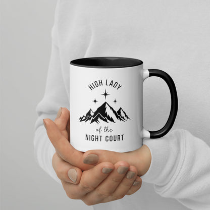 High Lady of the Night Court Mountain Star Accent Coffee Mug | Dark Fantasy Bookish Gift - Spinsterly Co