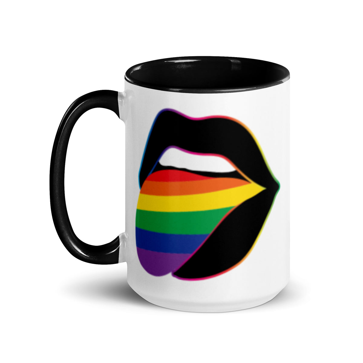 Pride Lips Mug | Rainbow LGBTQ+ Ceramic Mug - Spinsterly Co