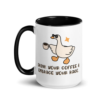 Drink Your Coffee & Embrace Your Rage Silly Goose Accent Coffee Mug | Funny Gift - Spinsterly Co